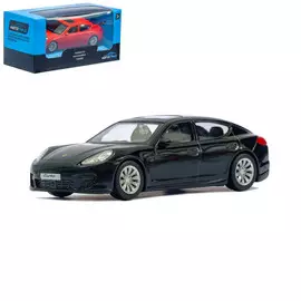 Машина металлическая porsche panamera turbo, 1:43, цвет чёрный