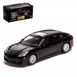 Машина металлическая porsche panamera turbo, 1:43, цвет черный