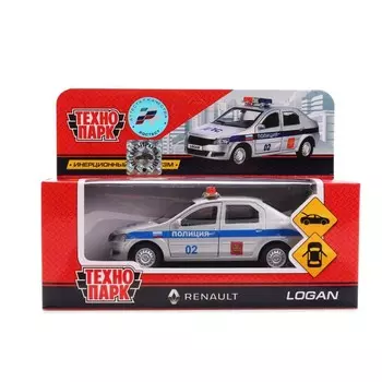 Машина металлическая RENAULT, Технопарк LOGAN-P