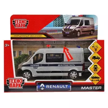 Машина металлическая RENAULT, Технопарк MASTER-14SLPOL-SR