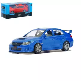 Машина металлическая subaru wrx sti, 1:43, цвет синий