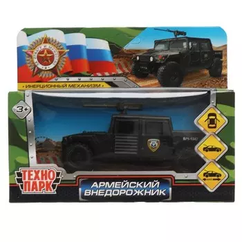 Машина металлическая Технопарк HUMVEPICKUP-12-BK