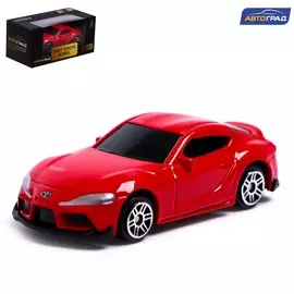 Машина металлическая toyota supra, 1:64, цвет красный
