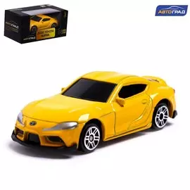 Машина металлическая toyota supra, 1:64, цвет желтый