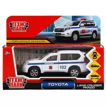Машина металлическая TOYOTA, Технопарк PRADO-P-WH