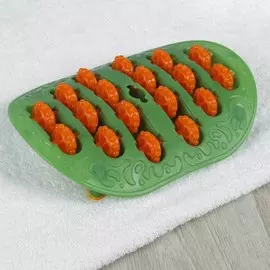 Массажер для ног, с шипами, 26185 см, зеленый