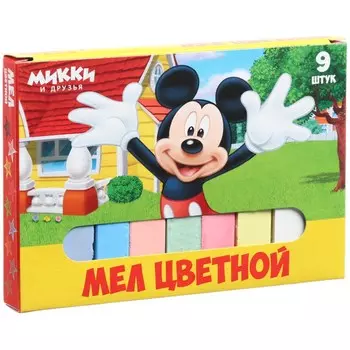 Мелки цветные школьные 9шт
