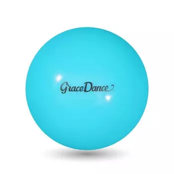 Мяч для художественной гимнастики grace dance, d=18,5 см, цвет голубой