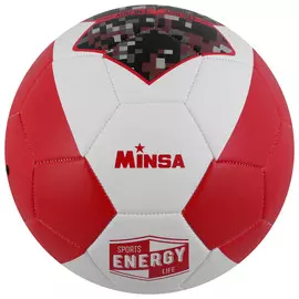 Мяч футбольный minsa sport energy, размер 5, 32 панели, pvc, бутиловая камера, 260 г