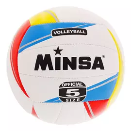 Волейбольный мяч minsa, машинная сшивка, 18 панелей, р. 5, tpu