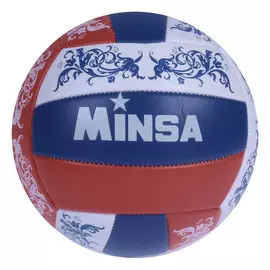 Мяч волейбольный minsa, пвх, машинная сшивка, 18 панелей, р. 5