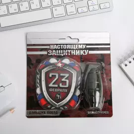 Подарочный набор, блокнот 32 листа и ручка-граната