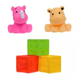 Набор резиновых игрушек для игры в ванной