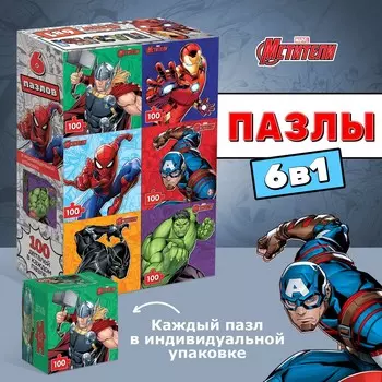 Пазлы набор 6в1
