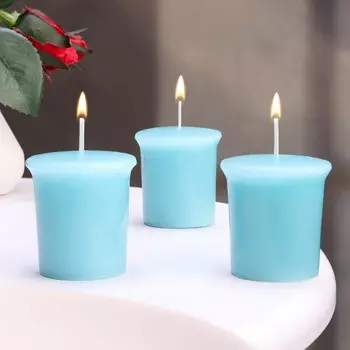 Набор свечей ароматических turquoise sky, бирюзовое небо, 3 шт., 54.5 см