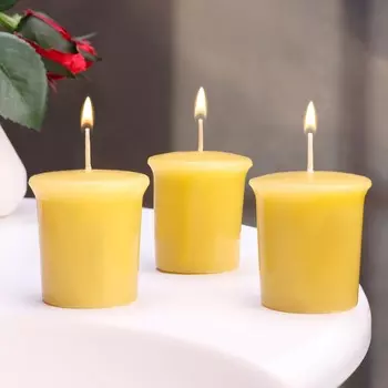 Набор свечей ароматических vanilla cupcake, ванильный кекс, 3 шт., 54.5 см