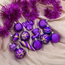 Набор украшений пластик 14 шт