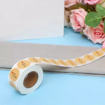 Наклейки крафт в рулоне home made ,500 шт., 2.5 2.5 см