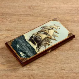 Нарды деревянные, настольная игра