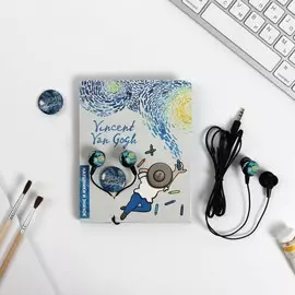 Наушники и значок van gogh, 11 х 20,8 см
