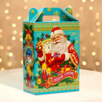 Новый год. подарочная коробка новогодняя сказка в дом 18,5 х 10 х 30,5 см.