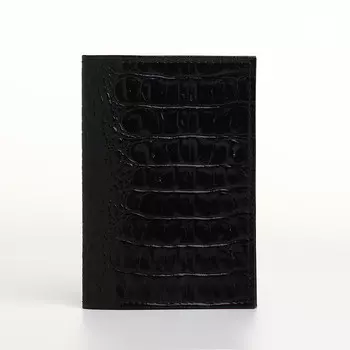 Обложка для паспорта textura, цвет черный