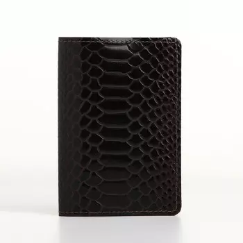 Обложка для паспорта, textura, цвет коричневый