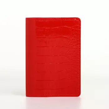 Обложка для паспорта textura, цвет красный