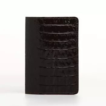 Обложка для паспорта textura, цвет коричневый