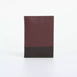 Обложка для паспорта textura, цвет бордовый/коричневый