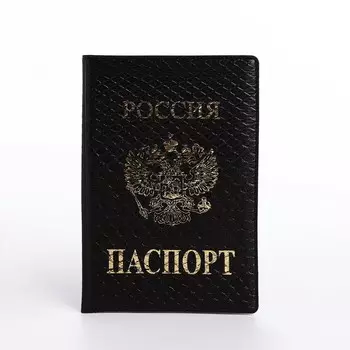 Обложка для паспорта, цвет коричневый