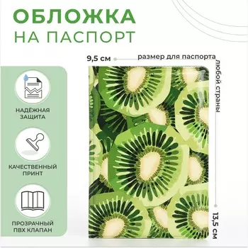 Обложка для паспорта, цвет зеленый