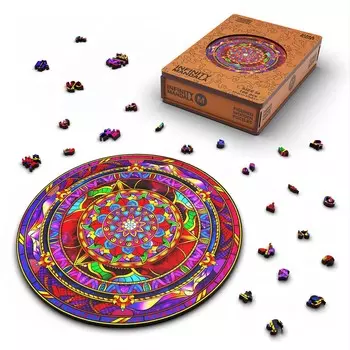 Пазл фигурный infiniti mandala, размер 2222 см, 166 деталей