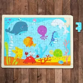 Пазл в деревянной рамке