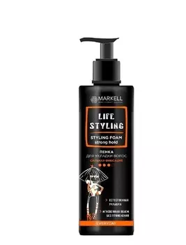 Life Styling Пенка для укладки волос сильная фиксация 195мл
