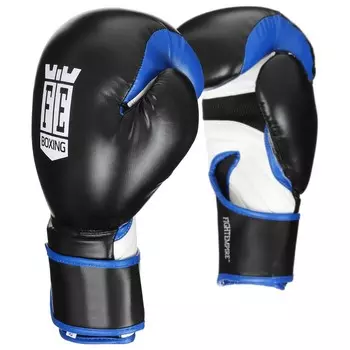 Перчатки боксерские fight empire, max force, черно-белые, размер 10 oz