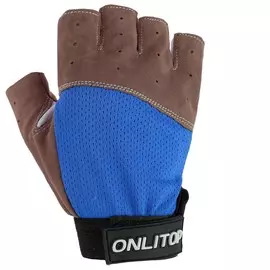 Перчатки спортивные, размер s, цвет синий