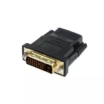 Переходник luazon pl-005, hdmi (f) - dvi-d (m), черный
