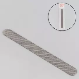 Пилка лазерная для ногтей, односторонняя, 17,5 см, цвет серый