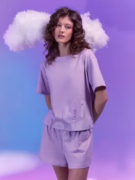 Пижама женская лиловая