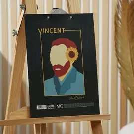 Планшет из картона с зажимом а4 van gogh