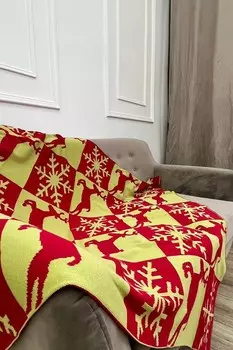 Плед вязаный