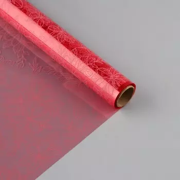 Пленка для цветов упаковочная глянцевая прозрачная