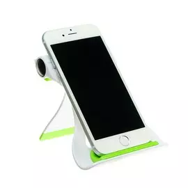 Подставка для телефона luazon, складная, усиленная, регулируемая высота, бело/зеленая
