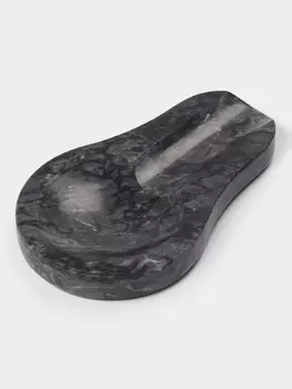 Подставка под ложку magistro marble, мрамор, черная