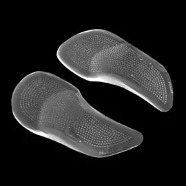 Полустельки для обуви, на клеевой основе, силиконовые, 12,5 6,4 см, пара, цвет прозрачный