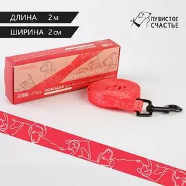 Поводок one line, 2 см, 2 м
