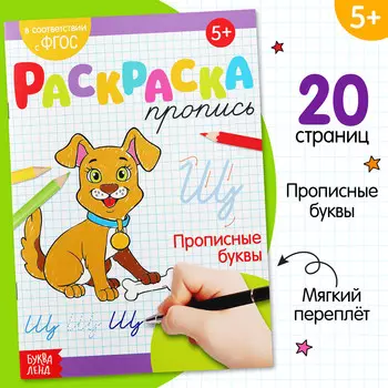 Раскраска пропись