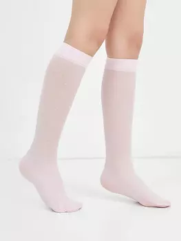 Розовые капроновые гольфы для девочки