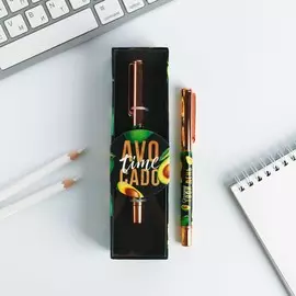 Ручка avocado time, металл, в футляре